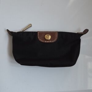 Longchamp Black and Brown Wallets with Leather Finish